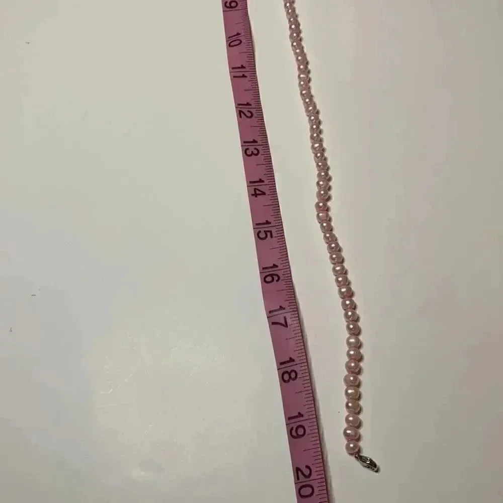 Freshwater Pearl Necklace with 925 Silver Clasp